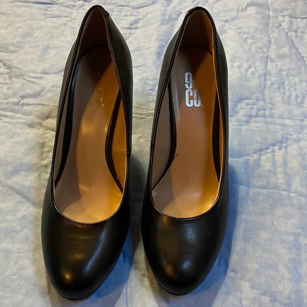 9&co black heels pumps nwot